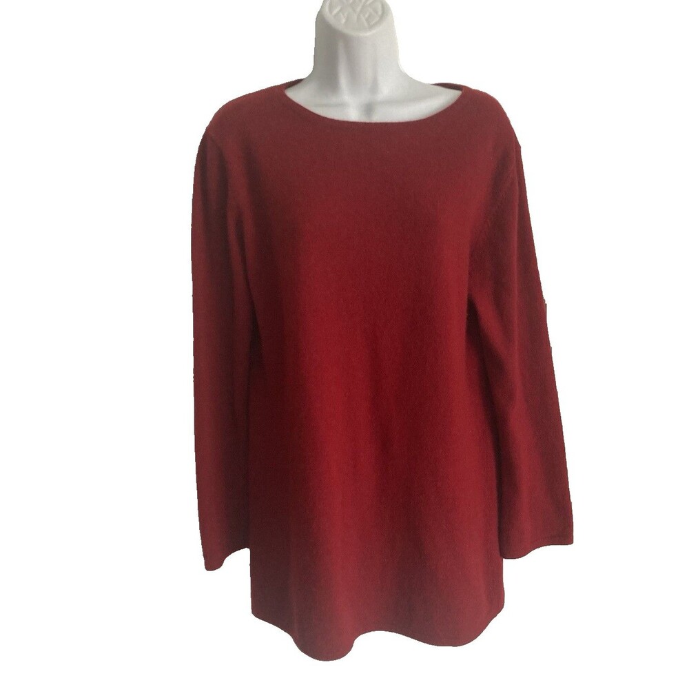 VTG Randolph Duke The Look Sweater Sz M Red ANGORA, MERINO WOOL, CASHMERE Tunic